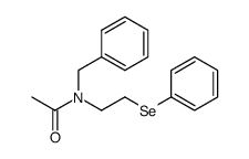 N-benzyl-N-(2-(phenylselanyl)ethyl)acetamide Structure