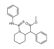 phenyl-(1-phenylthiocarbamoyl-piperidin-2-yl)-acetic acid methyl ester Structure