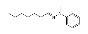 heptanal-(methyl-phenyl-hydrazone) Structure