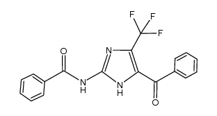 2-N-benzoylamino-4(5)-trifluoromethyl-5(4)-benzoyl-imidazole结构式