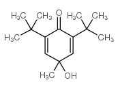 2,6-二(叔丁基)-4-羟基-4-甲基-2,5-环己烯-1-酮结构式