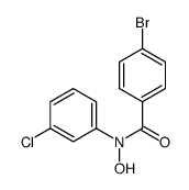 4-bromo-N-(3-chlorophenyl)-N-hydroxybenzamide结构式