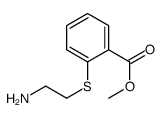methyl 2-(2-aminoethylsulfanyl)benzoate结构式