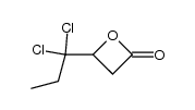 4-(1,1-dichloropropyl)oxetan-2-one Structure
