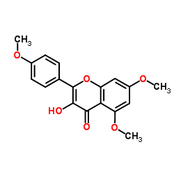 Flavone, 3-hydroxy-4',5,7-trimethoxy- Structure