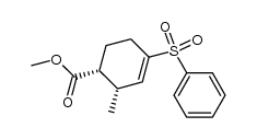 cis-4-carbomethoxy-3-methyl-1-(phenylsulfonyl)cyclohexene Structure
