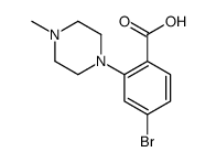 4-BROMO-2-(4-METHYLPIPERAZIN-1-YL)BENZOIC ACID Structure