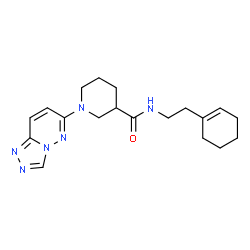 N-[2-(cyclohex-1-en-1-yl)ethyl]-1-([1,2,4]triazolo[4,3-b]pyridazin-6-yl)piperidine-3-carboxamide结构式