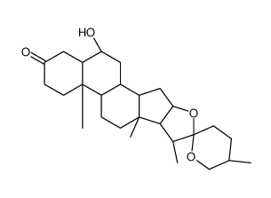 (22R,25R)-6alpha-Hydroxy-5alpha-spirostan-3-one结构式