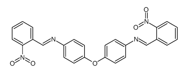1-(2-nitrophenyl)-N-[4-[4-[(2-nitrophenyl)methylideneamino]phenoxy]phenyl]methanimine Structure