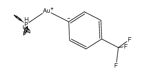 [4-(trifluoromethyl)phenyl](triphenylphosphane)gold结构式