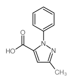 3-甲基-1-苯基-1H-吡唑-5-羧酸结构式