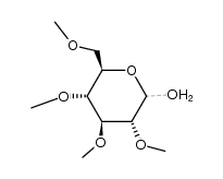 2,3,4,6-tetra-O-methyl-α-D-glucopyranose Structure
