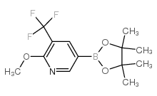 2-甲氧基-3-三氟甲基吡啶-5-硼酸频哪醇酯结构式