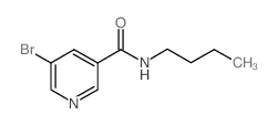 N-丁基-5-溴烟酰胺结构式