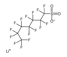 lithium,1,1,2,2,3,3,4,4,5,5,6,6,7,7,7-pentadecafluoroheptane-1-sulfonate结构式