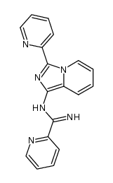 N-(3-(2-pyridyl)imidazo[1,5-a]pyridine)picolinamidine结构式