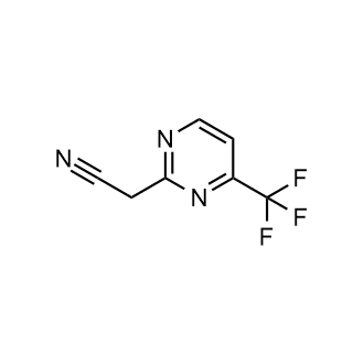 2-(4-(三氟甲基)嘧啶-2-基)乙腈结构式