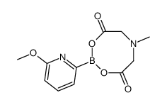 2-(6-甲氧基吡啶-2-基)-6-甲基-1,3,6,2-二氧氮硼杂环辛烷-4,8-二酮结构式