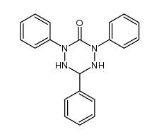 1,4,5,6-tetrahydro-2,4,6-triphenyl-1,2,4,5-tetrazin-2(2H)-one Structure