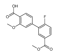 4-(2-fluoro-5-methoxycarbonylphenyl)-2-methoxybenzoic acid Structure