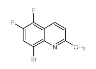 8-溴-5,6-二氟-2-甲基喹啉结构式