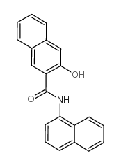 N-萘-1-基-3-羟基萘-2-甲酰胺结构式