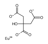 europium(3+),2-hydroxypropane-1,2,3-tricarboxylate Structure