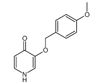 3-[(4-methoxybenzyl)oxy]pyridin-4(1H)-one结构式