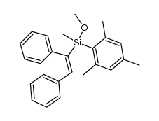 (E)-1-[mesityl(methoxy)methylsilyl]-1,2-diphenylethene Structure