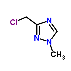 3-(氯甲基)-1-甲基-1H-1,2,4-三唑盐酸盐结构式