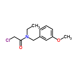 2-Chloro-N-ethyl-N-(3-methoxybenzyl)acetamide Structure