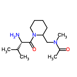 N-Methyl-N-{[1-(L-valyl)-2-piperidinyl]methyl}acetamide结构式