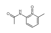 6-Acetamido-2-picoline-N-oxide结构式