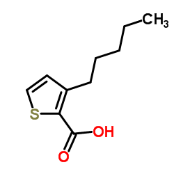 3-Pentyl-2-thiophenecarboxylic acid Structure