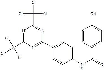 Benzamide,N-[4-[4,6-bis(trichloromethyl)-1,3,5-triazin-2-yl]phenyl]-4-hydroxy- Structure