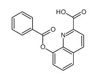 8-benzoyloxyquinoline-2-carboxylic acid结构式