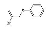 (2-bromoallyl)(phenyl)sulfane Structure