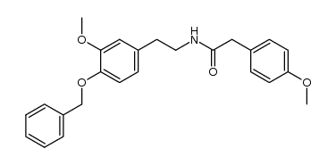 (4-methoxy-phenyl)-acetic acid-(4-benzyloxy-3-methoxy-phenethylamide) Structure