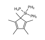 pentamethylcyclopentadienyltris(phosphino)silane结构式