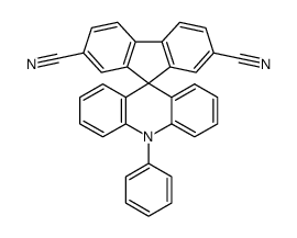 10-苯基-10H-螺[吖啶-9,9'-芴]-2',7'-二甲腈结构式