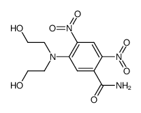 5-(N,N-bis(2-hydroxyethyl)amino)-2,4-dinitrobenzamide Structure