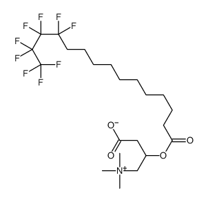 3-(12,12,13,13,14,14,15,15,15-nonafluoropentadecanoyloxy)-4-(trimethylazaniumyl)butanoate Structure