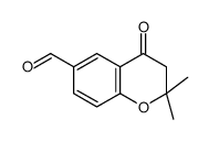 2,2-dimethyl-4-oxo-3H-chromene-6-carbaldehyde Structure