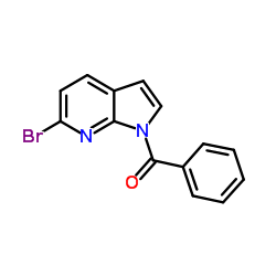 (6-bromo-1H-pyrrolo[2,3-b]pyridin-1-yl)(phenyl)methanone Structure
