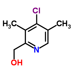 (4-Chloro-3,5-dimethyl-2-pyridinyl)methanol Structure