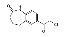 7-(2-氯乙酰基)-1,3,4,5-四氢-2H-1-苯并氮杂卓-2-酮结构式