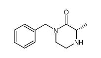 (S)-3-Methyl-1-(phenylmethyl)piperazin-2-one Structure