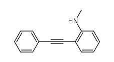 N-methyl-2-(2-phenylethynyl)phenylamine Structure
