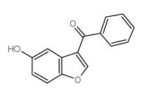 (5-羟基-1-苯并呋喃-3-基)(苯基)甲酮结构式